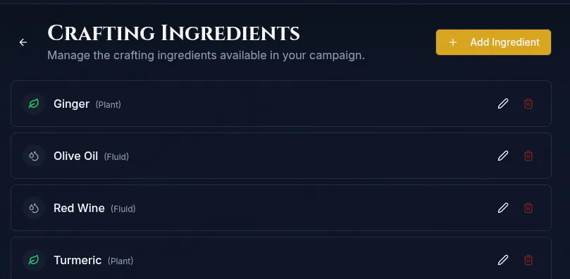 Chronkeeper screenshot: ingredients in the loot